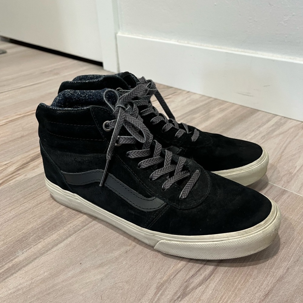 Vans Black and Gray High-Top Sneakers Size 6.5 Woman’s